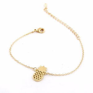 Fashion Minimalist Pineapple Bracelets for Women Dainty Gifts Jewelry Friendship Ananas Bracelet