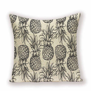 Ananas Cushion Cover Interesting Fruit Pineapple Throw Pillow Case Linen 45 x 45 Custom Living Room Decoration Home Pillow Cases