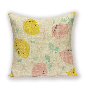 Ananas Cushion Cover Interesting Fruit Pineapple Throw Pillow Case Linen 45 x 45 Custom Living Room Decoration Home Pillow Cases