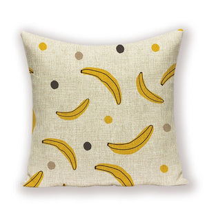 Ananas Cushion Cover Interesting Fruit Pineapple Throw Pillow Case Linen 45 x 45 Custom Living Room Decoration Home Pillow Cases