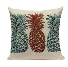 Load image into Gallery viewer, Pineapple Pillow Case Tropical Style Linen ananas Almofadas 45Cmx45Cm Cushion Cover Square Promotion Home Decor Almofadas Fundas