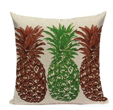 Load image into Gallery viewer, Pineapple Pillow Case Tropical Style Linen ananas Almofadas 45Cmx45Cm Cushion Cover Square Promotion Home Decor Almofadas Fundas