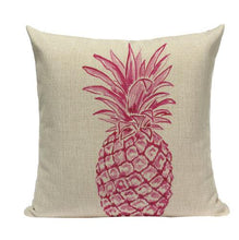 Load image into Gallery viewer, Pineapple Pillow Case Tropical Style Linen ananas Almofadas 45Cmx45Cm Cushion Cover Square Promotion Home Decor Almofadas Fundas