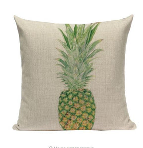 Pineapple Pillow Case Tropical Style Linen ananas Almofadas 45Cmx45Cm Cushion Cover Square Promotion Home Decor Almofadas Fundas