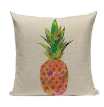 Load image into Gallery viewer, Pineapple Pillow Case Tropical Style Linen ananas Almofadas 45Cmx45Cm Cushion Cover Square Promotion Home Decor Almofadas Fundas