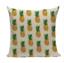 Load image into Gallery viewer, Pineapple Pillow Case Tropical Style Linen ananas Almofadas 45Cmx45Cm Cushion Cover Square Promotion Home Decor Almofadas Fundas