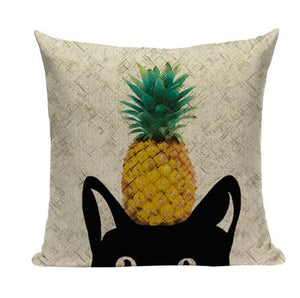 Pineapple Pillow Case Tropical Style Linen ananas Almofadas 45Cmx45Cm Cushion Cover Square Promotion Home Decor Almofadas Fundas