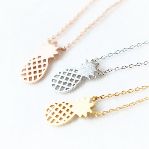 Hot hot silver color pendant necklace Hollow out ananas necklaces for women  and  color