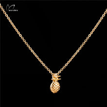 Load image into Gallery viewer, 10PCS Fashion Hawaiian Jewelry Gold Color Pineapple Necklace Bijoux Femme 2018 BFF Charm Ananas Friendship Gift Collier