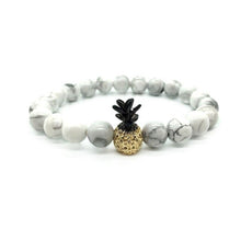 Load image into Gallery viewer, Black Pineapple Bracelet For Women Dainty Gifts Jewelry Friendship Stainless Steel Rose Gold Ananas Bracelet Femme