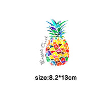 Load image into Gallery viewer, color pineapple patches for clothing diy transfert thermocollants t-shirt kids women clothes iron patch vetement ananas stickers