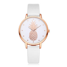 Load image into Gallery viewer, TZ#501 Luxury Fashion Leather Band Analog Quartz Round Wrist Watch Pineapple pattern Free Shipping