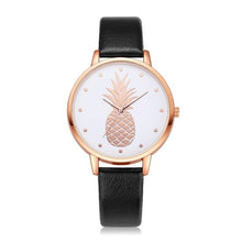 Load image into Gallery viewer, TZ#501 Luxury Fashion Leather Band Analog Quartz Round Wrist Watch Pineapple pattern Free Shipping