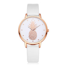 Load image into Gallery viewer, TZ#501 Luxury Fashion Leather Band Analog Quartz Round Wrist Watch Pineapple pattern Free Shipping