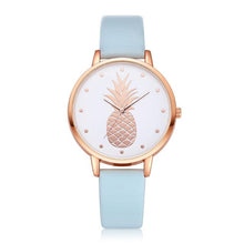 Load image into Gallery viewer, TZ#501 Luxury Fashion Leather Band Analog Quartz Round Wrist Watch Pineapple pattern Free Shipping