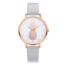 Load image into Gallery viewer, TZ#501 Luxury Fashion Leather Band Analog Quartz Round Wrist Watch Pineapple pattern Free Shipping