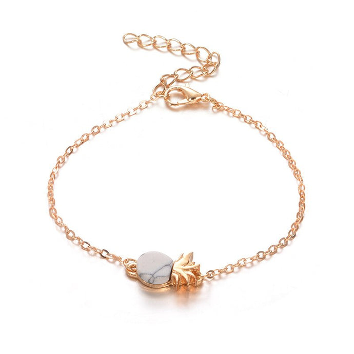 Minimalism Pineapple Bracelet for Women Dainty Gifts Fashion Jewelry 2018 Friendship Gold Silver Colors Ananas Bracelet Femme