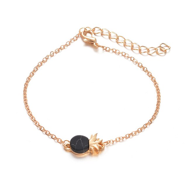 Minimalism Pineapple Bracelet for Women Dainty Gifts Fashion Jewelry 2018 Friendship Gold Silver Colors Ananas Bracelet Femme